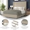 Flash Furniture Beige Full Platform Bed with Tufted Headboard YK-1077-BEIGE-F-GG - alternate 6